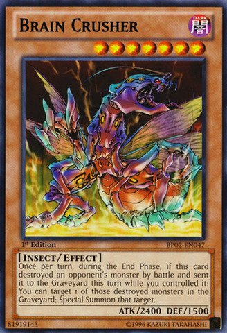 Yu-Gi-Oh! - Brain Crusher (BP02-EN047) - Battle Pack 2: War of the Giants - 1st Edition - Rare