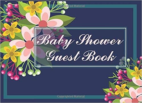 Baby Shower Guest Book Guestbook For Names And Addresses Baby