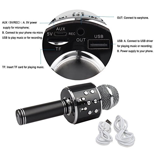 2 Karaoke+Microphone+Wireless+Bluetooth+Speaker