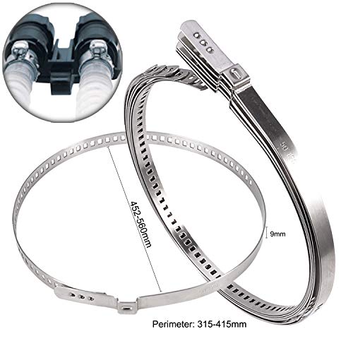 image for Febrytold 12 Pcs CV Boot Clamp, 6 Pcs Small and 6 Pcs Large Stainless 