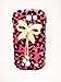 Luxury Pearl pink Leopard Crystal Diamond Rhinestones BOW bow-knot Flower Transparent Back Hard Case Cover Shell for SAMSUNG GALAXY EXPRESS I8730 i437