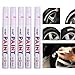5 LOT CAR TIRE TYRE THREAD WHITE MARKER PERMANENT WATERPROOF METAL RUBBER GALSS, 5-PACK