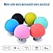 Leacoco Mini Wireless Portable Bluetooth Speakers with Mic and Sucker Portable Small Stereo for iPhone and Android System Equipment Etc. (Blue)