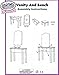 Matty's Toy Stop Pink/White Wooden Doll Furniture Doll Vanity with Bench and Pull Out Drawer for 18 inch Dolls (Fits American Girl Dolls)