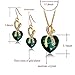 Long Way Austrian Crystal Fashion Heart Jewelry Sets Necklace Earrings Wedding Party Accessories