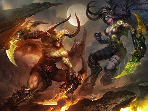 JinJing Prints Wow World of Warcraft Elf 32inch x 24inch Customized Silk Print Poster | Silk Wallpaper | Silk Printing