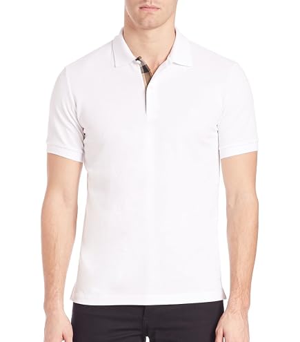 Amazon.com: BURBERRY Brit Mens Short Sleeve nova Check Placket