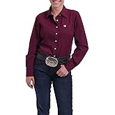 Cinch Womens Solid Long Sleeve Shirt