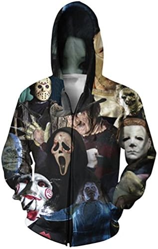 Arrival Harajuku Zip-Up Men Hoodies 3D Printed Sweatshirt Jacket Women Men Casual Zipper Outerwear Black Coat Plus Size