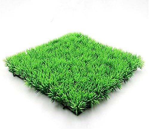 Bird Bath Soft Plastic Tall Green Grass 10" x 10" Ornament for Natural Vitality / Realistic Simulated Effect / 100% Safe, Odorless, Never Fades (Bird Bath Green Grass)