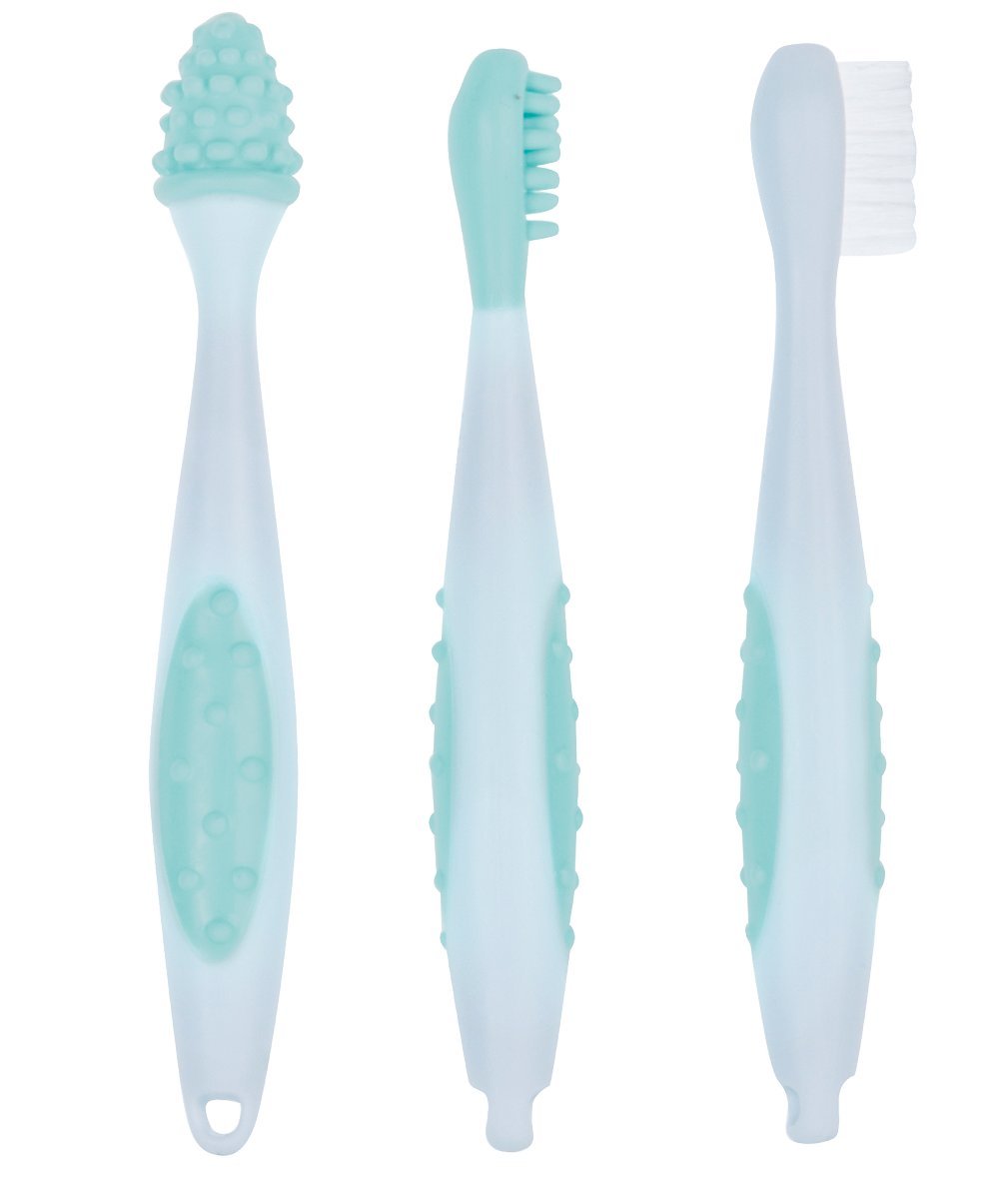 Bebeconfort Set of 3 Toothbrushes with Case Sailor