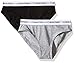Calvin Klein Big Girls 2 Pack Bikini with Logo Elastic, Grey, X-Large/16/18