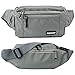 Oxpecker Waist Pack Bag with Rain Cover, Waterproof Fanny Pack for Men&Women, Workout Traveling Casual Running Hiking Cycling, Hip Bum Bag with Adjustable Strap for Outdoors (gray)