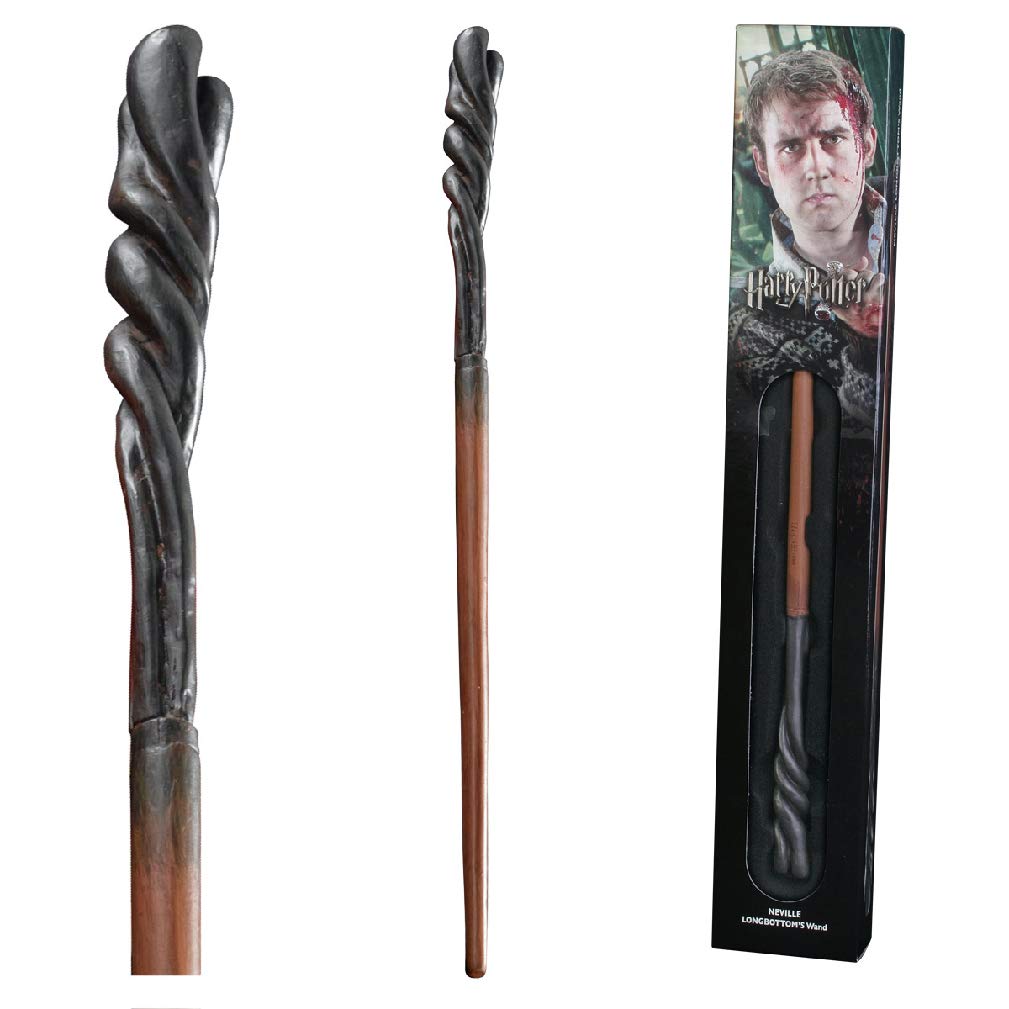 The Noble Collection Neville Longbottom Wand In A Standard Windowed Box - 13in (33cm) Harry Potter Wizarding World Wand