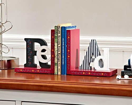 bookends antique cool decorative modern book end racks Bookshelf Read Typography