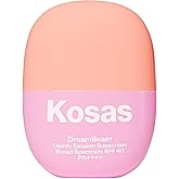 Kosas Mini DreamBeam Mineral Sunscreen SPF 40, Travel Size Face Sunscreen - Lightweight Makeup Base - Radiant Finish, Original, 15ml
