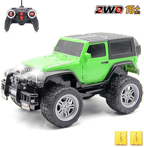 Gmaxt Rc Cars 6061 Remote Control Car 1 18 Scale 15km H 2 4ghz 2wd Land Off Road With Car Light And 2 Rechargeable Batteries Give The Child Best The Gift Toys Games Amazon Com