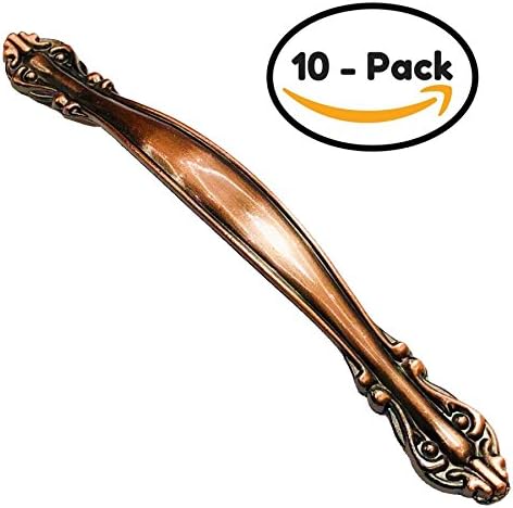DLFE [10 PACK] Cabinet Hardware Kitchen Cabinet Pull Set - Copper Red, Suitable for Cabinets, Cupboards and Drawers(2.5 IN C to C, 10 Pack)