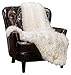 Chanasya Premium Solid Faux Long Fur Throw Blanket - Soft, Fuzzy Throw Blanket - for Bed or Couch - 50