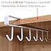 EigPluy 2pcs Mug Hooks Under Shelf Mug Holder Cups Storage Rack Drilling Free Coffee Cups Holder Kitchen Utensil Holder Key Hooks Ties Belts Scarf Hanging Hooks Rack,Fit for The Cabinet 0.8