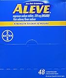 Bayer Aleve Individual Sealed 1 Caplet in a Packet, 48 Count