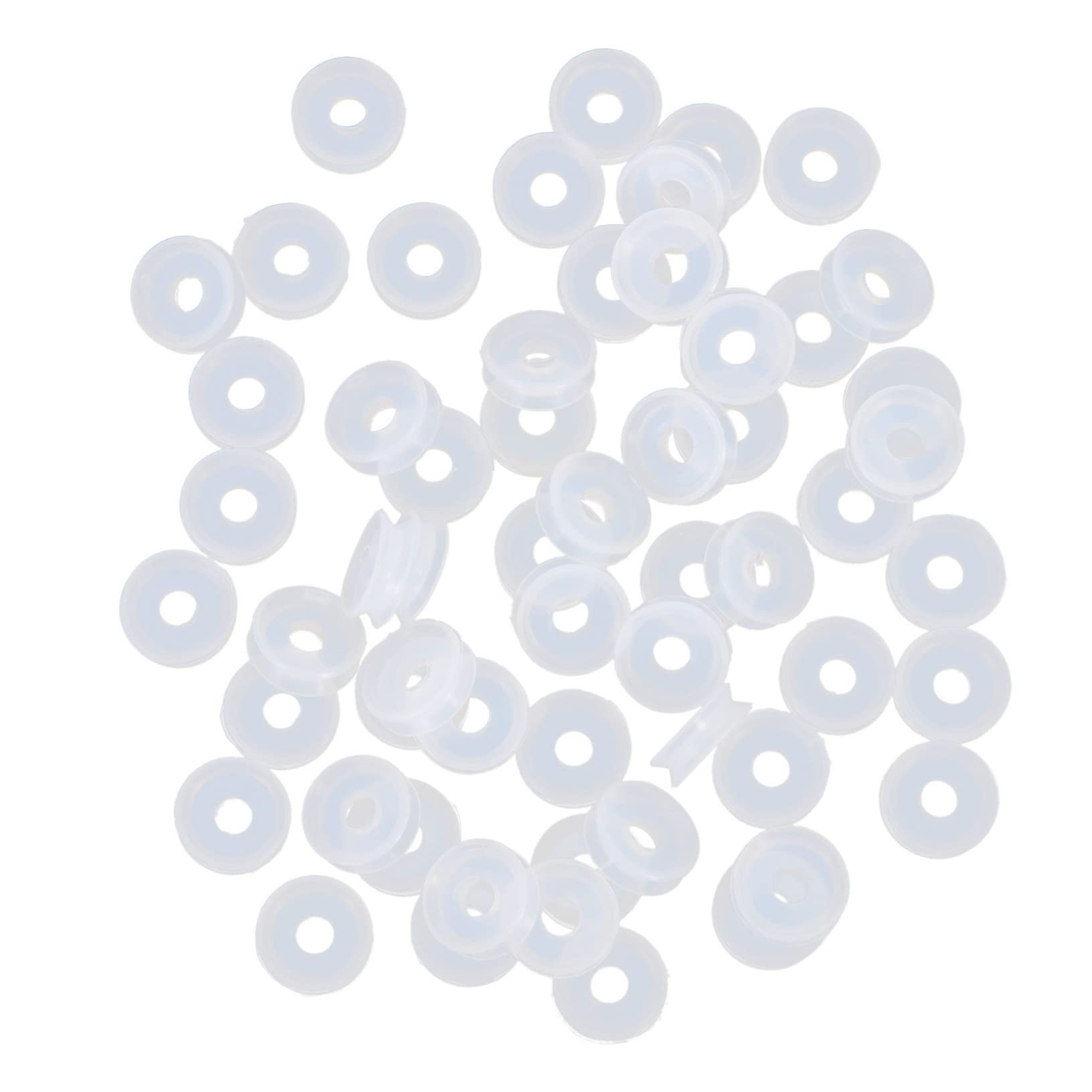 FUNOMOCYA 50pcs Silicone Gaskets for Pressure Cookers Flexible Replacement Valves for Safe Cooking Kitchen Accessories Compatible with Float Valve Systems