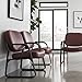 OFM Core Collection Big and Tall Guest and Reception Chair with Arms, Microbial/Anti-Bacterial Vinyl, in Wine (407-VAM-603)