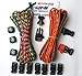 X-cords Paracord Bracelet Kit with Fire Starter Buckle-compass-buckles-whistle Buckles and Instructions Makes 10 (Camo Explorer Kit)