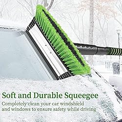 SEAAES 51 Inch Ice Scraper and Snow Brush with