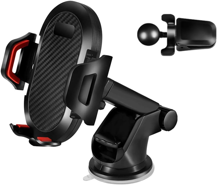 LEYMING Car Phone Holder, 3 in 1 Car Phone Mount