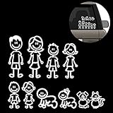 TownStix (Set of 10) Family Car Decals Stickers Bundle