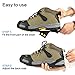 Ice Grips, EONPOW Ice & Snow Grips Cleat Over Shoe/Boot Traction Cleat Rubber Spikes Anti Slip 10 Steel Studs Crampons Slip-on Stretch Footwear (XL:5Pack)