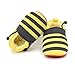 Delebao Baby Infant Toddler Cartoon Rubber Sole Crib Shoes Slippers Prewalker 3-24 Months (12-18 Months, Bee)