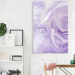 Purple with White and Gold Run Off