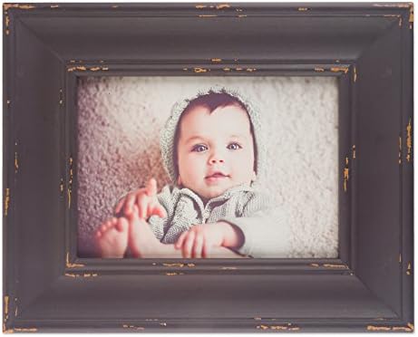 DII Distressed Wooden Picture Frame Collection Rustic Farmhouse Inspired, 5x7, Barnwood