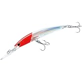 Yo-Zuri Crystal 3D Minnow Deep Diver Lure, Red Head, 5-1/4-Inch