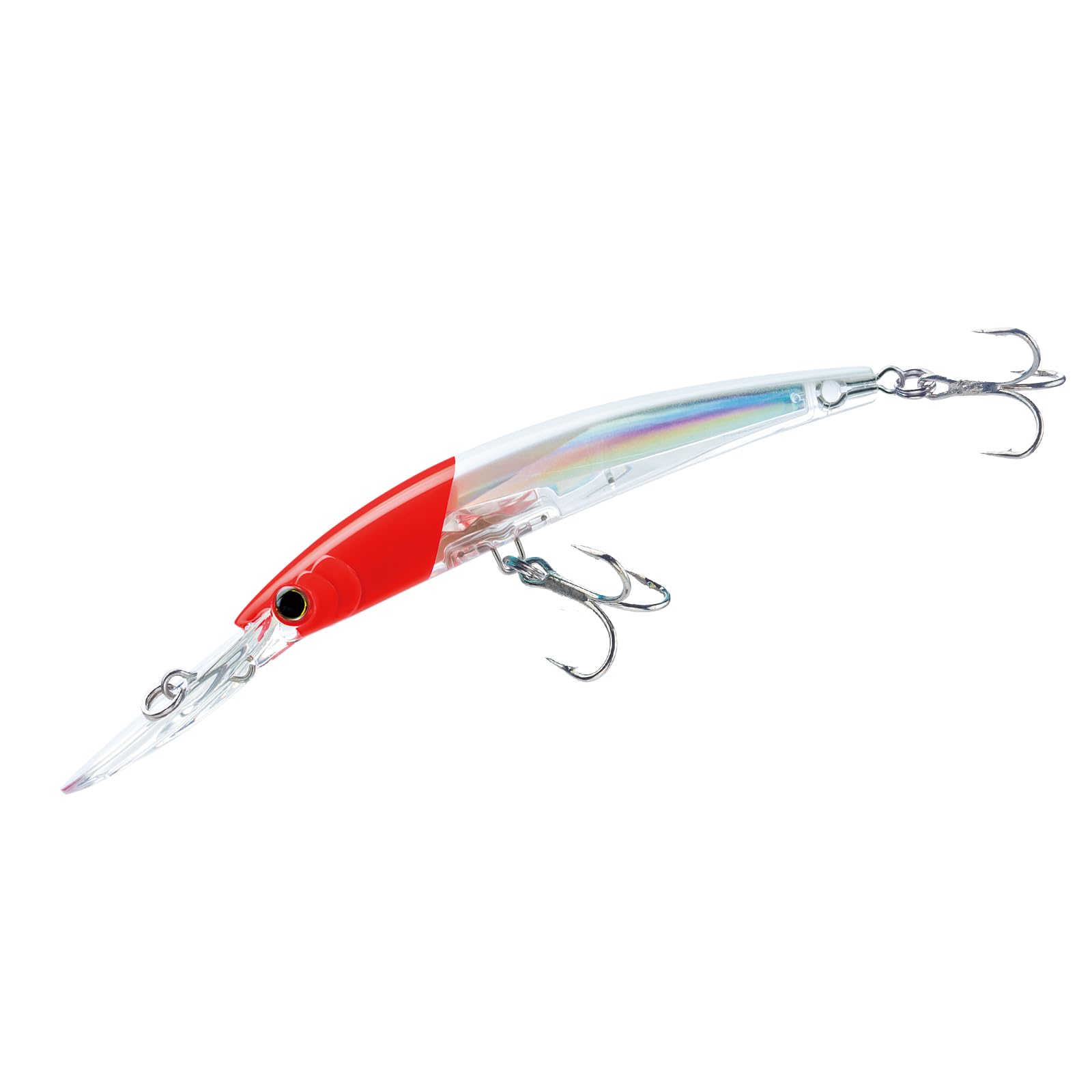 Yo-Zuri Crystal 3D Minnow Deep Diver Lure, Red Head, 5-1/4-Inch