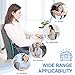 Villsure Lumbar Support Pillow, Bamboo Charcoal Fiber Ergonomic Design Back Cushion for Low Back Pain Relief with Adjustable Elastic Straps, Orthopedic Backrest for Office Chair, Car Seat, Wheelchair
