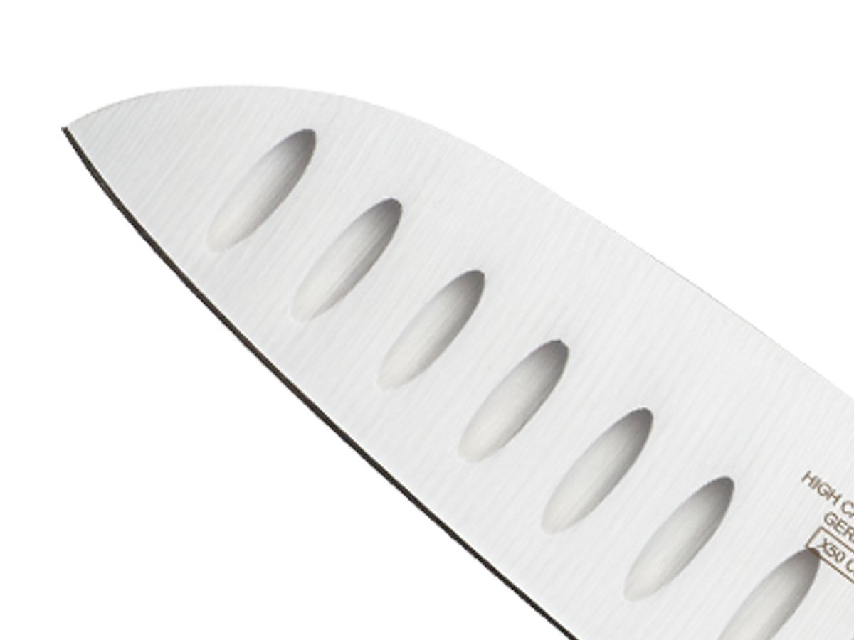 Mercer Culinary M20707 Genesis 7-Inch Santoku Knife,Black