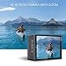 Dragon Touch 4K EIS Action Camera 16MP Vision 4 Support External Mic Underwater Camera Remote Control WiFi Sports Camera with 2 Batteries and Mounting Accessories Kit