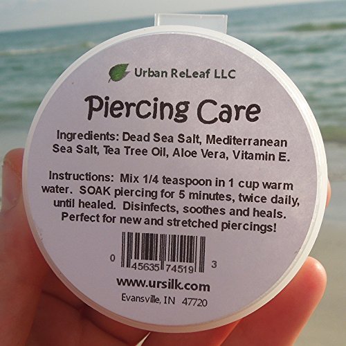 PIERCING CARE ! Healing Sea Salts & Botanicals. Dead Sea Salt
