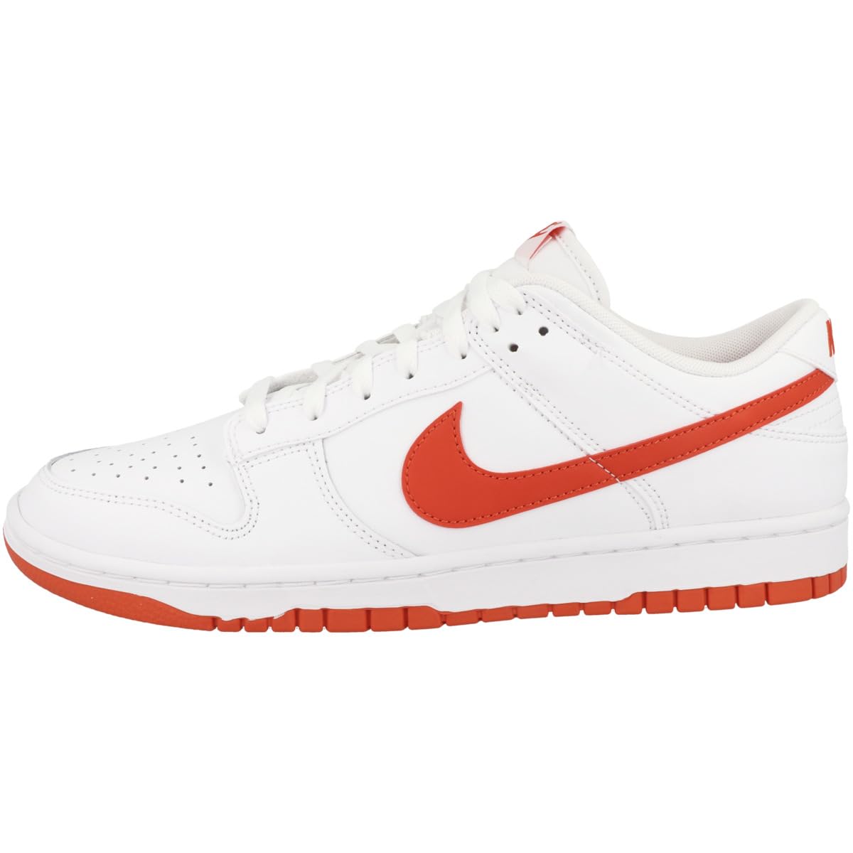 NIKE Men's Dunk Low, White Picante Red, 11.5 Image NIKE Men's Dunk Low, White Picante Red, 11.5 Image
