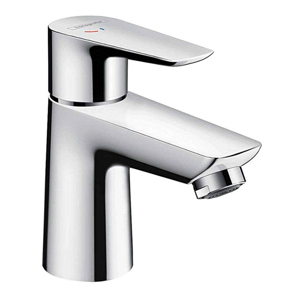 hansgrohe Talis E basin mixer tap 80 with CoolStart energy saving function and pop up waste, chrome 71703000