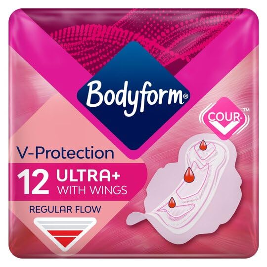Bodyform Ultra+ Wing 12 per pack Case of 4