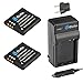EforTek Li-50B Replacement Battery (2-Pack) and Charger Kit for Olympus LI-50B,Pentax D-li92 and Olympus Stylus 1010, 1020, 1030, 9000, 9010, SP-720UZ iHS, SP-800UZ, SP-810UZ, SZ-10, SZ-11, SZ-12, SZ-15, SZ-16 iHS, SZ-20, SZ-30MR, SZ-31MR iHS, Tough 6000, 6020, 8000, 8010, TG-610, TG-620 iHS, TG-630 iHS, TG-805, TG-810, TG-820 iHS, TG-830 iHS, TG-835, TG-850, TG-860,VG-190, VH-410, VH-515, VH-520, VR-340, VR-350, VR-370, XZ-1, XZ-10,Pentax Optio I-10, RZ10, RZ18, WG-1, WG-1 GPS, WG-2, WG-2 GPS, WG-3, WG-3 GPS, WG-4, WG-4 GPS, WG-10, X70,WG-5 GPS,WG-30,WG-30W