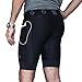 Men's Underwear Compression Shorts - Base Layer Tights for Running, Crossfit, Weightlifting Training Shorts with Side Pockets Compression Short Men (Medium) Black