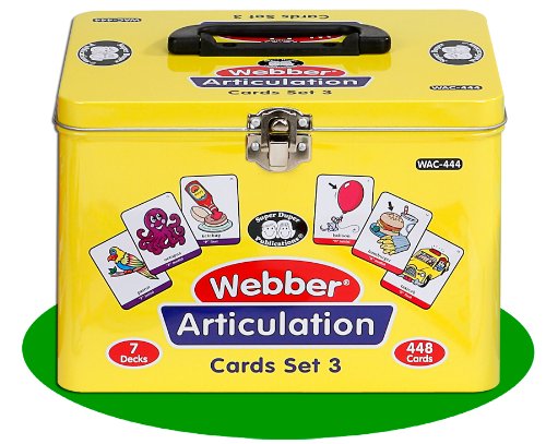 Super Duper Publications Set of 7 Webber Articulation Card Decks with Animal Artic Pairs (Combo Set 3) Educational Learning Resource for Children