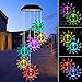 Sun Flower Solar Wind Chimes,gradening Gift for All Father,Stepdad,Grandpa,Husband,mom,Grandma,Women,Aunt,Daughter,Nana,Sister, Birthday Day,Perfect for Patio Solar Light Yard Decor for Christmas