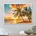 Mobicus 5D DIY Diamond Painting,by Number Kits Crafts & Sewing Cross Stitch，Wall Stickers for Living Room Decoration,Sea View(35X45CM/14X18inch)