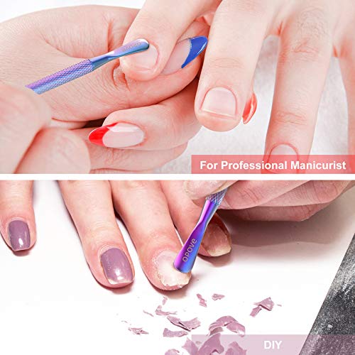 The nail care stick is a multi-purpose tool that can be used to remove dirt or debris from the nails, push back cuticles, and clean under the nails. It is perfect for maintaining healthy and clean nails.